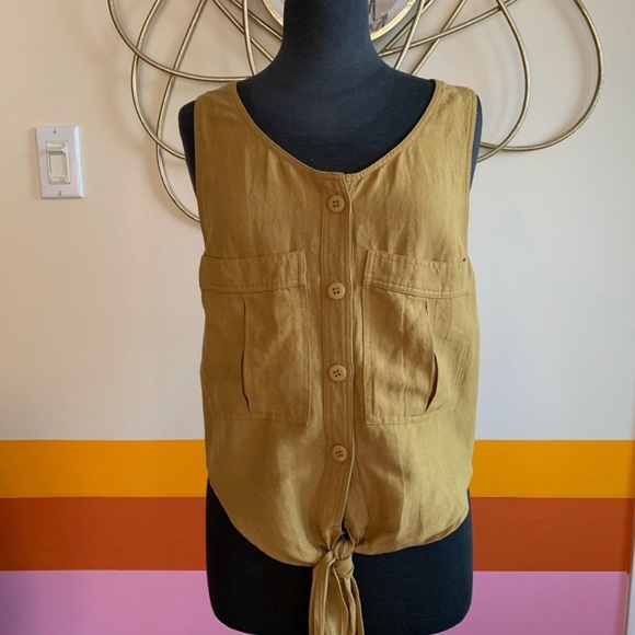 Jackson Rowe tie front tank top - Picture 1 of 6